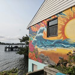 Coastal Roasters - Outdoor seating with a view