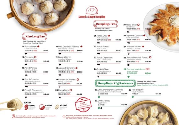 Menu photo 7 Sammi & Soupe Dumpling Montreal, QC