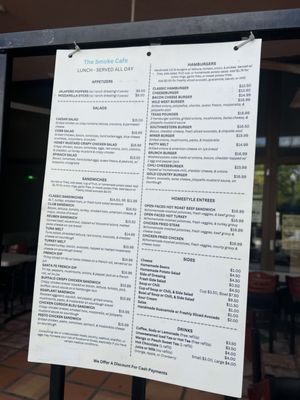 Menu photo 4 The Smoke Cafe Jamestown, CA Menu photo 4 The Smoke Cafe Jamestown, CA