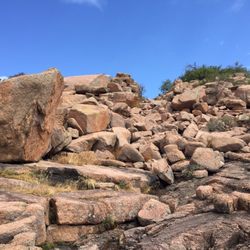Enchanted Rock Climbing Guides - The climb up