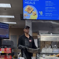 Fred Meyer - Hot food counter and a rac!st.