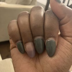 J Nails & Spa - Excuse my cuticles. But this is sad after a week :( I spent too much money over $100 for pedicure and full set