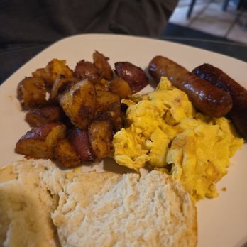 The Brownstone Cafe - My wife had the country breakfast without gravy, great food! - New American Near Me - Fullerton, California
