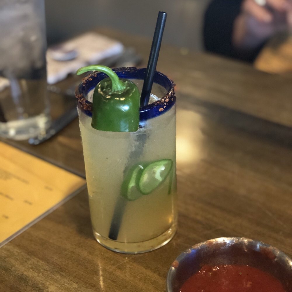 CIELO Mexican Restaurant - My friend's spicy margarita. - Mexican Near Me - San Angelo, Texas