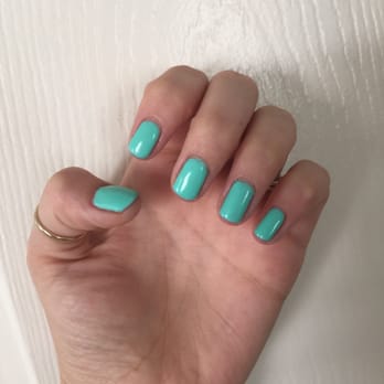 Lynn's Salon - Fun teal! Color #42 I LOVE my new nails! - Hair Salons Near Me - Chandler, Arizona