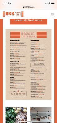 Menu photo 5 BKK101 Thai Cuisine Los Angeles, CA Menu photo 5 BKK101 Thai Cuisine Los Angeles, CA