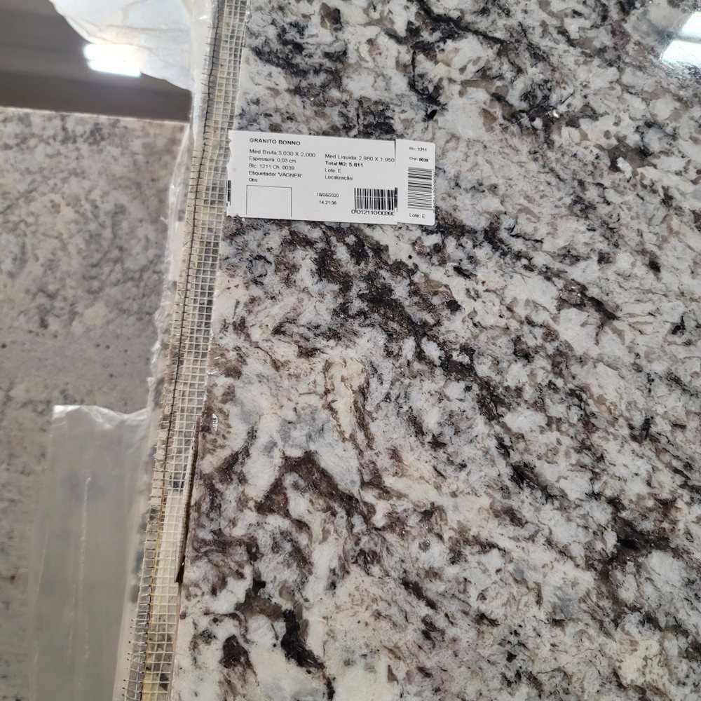 Granite slabs and back splash Granite slabs and back splash