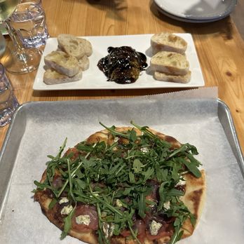 Cellar & Ale - Figgy flatbread, fig/pistachio encrusted cheese - Wine Bars Near Me - Matthews, North Carolina Cellar & Ale - Figgy flatbread, fig/pistachio encrusted cheese - Wine Bars Near Me - Matthews, North Carolina