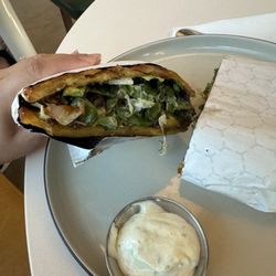 Relish - ArepasCO plantain sandwich with mayo