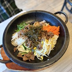 Hanmi Korean Restaurant - Marinated Beef Hot-Stone Bibimbap