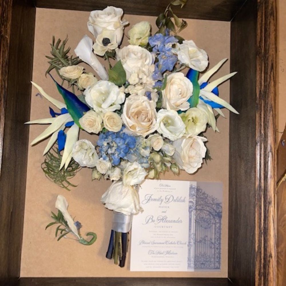 A Floral Keepsake - Layed out before final background added :) - Florists Near Me - Gainesville, Virginia A Floral Keepsake - Layed out before final background added :) - Florists Near Me - Gainesville, Virginia