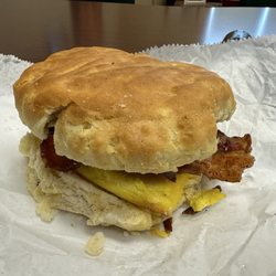 Stop & Go Market and Deli - Bacon and egg biscuit