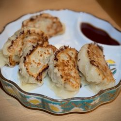 Handmade pan-fried Gyoza