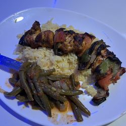 Santorini Greek Restaurant - Chicken kebob dinner