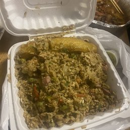 a container of food a container of food