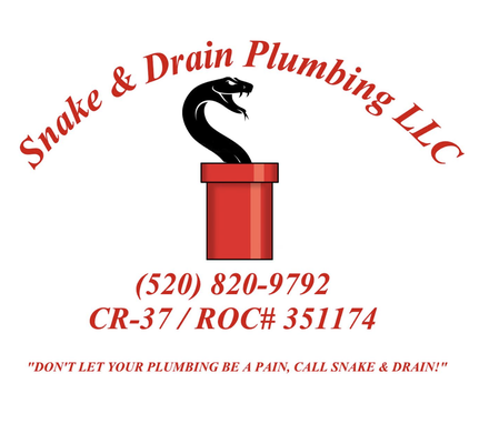 Snake & Drain Plumbing Logo