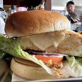 Bayview Pub - Huge piece of halibut - New American Near Me - Sitka, Alaska Bayview Pub - Huge piece of halibut - New American Near Me - Sitka, Alaska