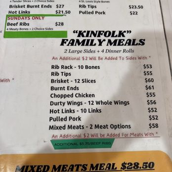 I Que BBQ - One of the menus! - Barbeque Near Me - La Mesa, California