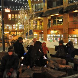 Cooper Creek Square - Get the family around the fire pit at Cooper Creek Square! The Free Shuttle picks up and drops off right by the fire pit!