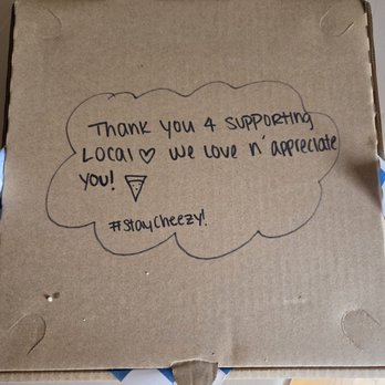 Just A Pizza My Mind - Cute message on the box - Pizza Near Me - Milton, Washington Just A Pizza My Mind - Cute message on the box - Pizza Near Me - Milton, Washington