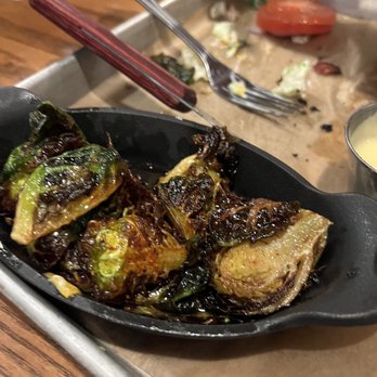 Saltgrass Steak House - brussels sprouts in a skillet - Steakhouses Near Me - San Antonio, Texas Saltgrass Steak House - brussels sprouts in a skillet - Steakhouses Near Me - San Antonio, Texas