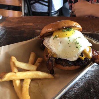 Burger Bench - My friends pick , the Sunrise burger  she loved it! - American Near Me - Escondido, California