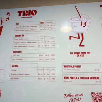 Trio Coffee House - Menu - Coffee & Tea Near Me - Palmdale, California Trio Coffee House - Menu - Coffee & Tea Near Me - Palmdale, California