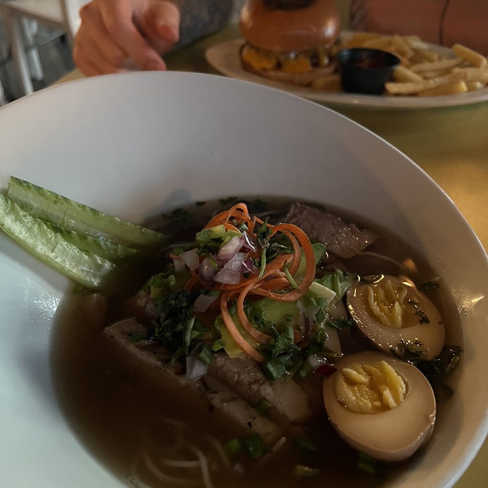 Tamboo Hotel & Restaurant - Moris Ramen ($20) With Tuna Fillet Soooo yummy - Caribbean Near Me - Rincon, Puerto Rico Tamboo Hotel & Restaurant - Moris Ramen ($20) With Tuna Fillet Soooo yummy - Caribbean Near Me - Rincon, Puerto Rico