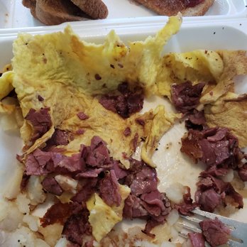 Louie's Ham & Corned Beef Shop - Pastrami omelet with Swiss cheese hash Browns wheat toast hardly no cheese and the omelet started tasting nasty. - Delis Near Me - Detroit, Michigan Louie's Ham & Corned Beef Shop - Pastrami omelet with Swiss cheese hash Browns wheat toast hardly no cheese and the omelet started tasting nasty. - Delis Near Me - Detroit, Michigan