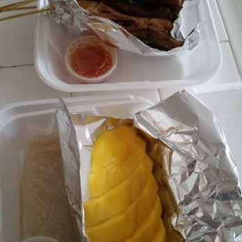 @ Thai BBQ - Mango sticky rice and pork ribs - Thai Near Me - Murrieta, California