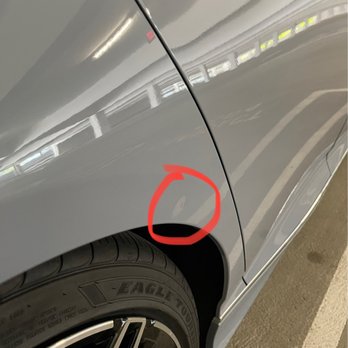 Magic Dent Removal - Dent prior to being worked on - Mobile Dent Repair Near Me Magic Dent Removal - Dent prior to being worked on - Mobile Dent Repair Near Me