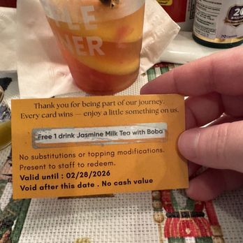 Mochi Waffle Corner - I won a free Jasmine milk tea with boba - Waffles Near Me - Mountain View, California Mochi Waffle Corner - I won a free Jasmine milk tea with boba - Waffles Near Me - Mountain View, California