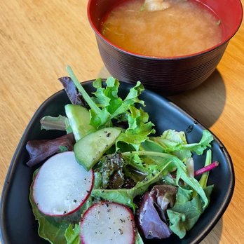 Kitano Sushi - Salad + Miso Soup (included with all dinner sets) - Japanese Near Me - Richmond Hill, Ontario