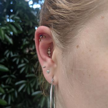 Golden Falcon Tattoo - Three flats and conch piercing - Tattoo Near Me - Chapel Hill, North Carolina Golden Falcon Tattoo - Three flats and conch piercing - Tattoo Near Me - Chapel Hill, North Carolina