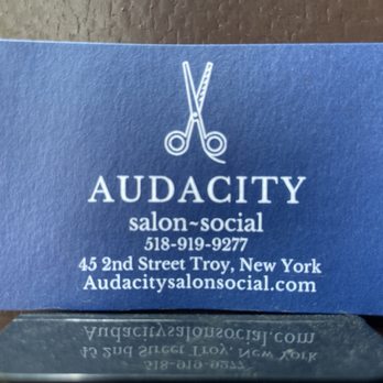 Audacity Salon Social - Business Card - Hair Salons Near Me - Troy, New York Audacity Salon Social - Business Card - Hair Salons Near Me - Troy, New York