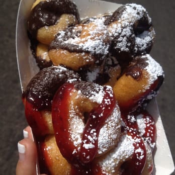 4th Avenue Street Fair - Fried mini doughnuts!! Covered in chocolate and strawberry! - Festivals Near Me - Tucson, Arizona