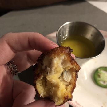 The Atlantic - Hushpuppies have good amount of crab meat and full of flavor - Seafood Near Me - Virginia Beach, Virginia