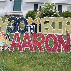 Card My Yard - Bedford - Birthday Sign from Card My Yard! My son was very surprised and it made his day even more special! The sign also lights up at night time. :)