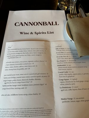 Menu photo 7 Cannonball South Pasadena, CA