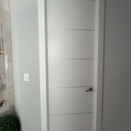 Door installation.