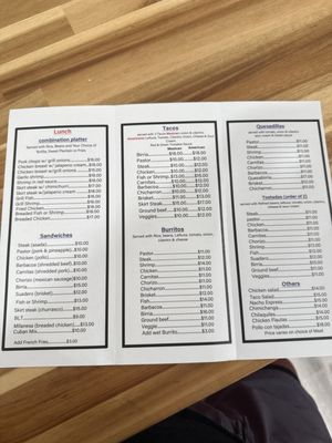 Menu photo 1 Taco Express Summerland Key, FL Menu photo 1 Taco Express Summerland Key, FL