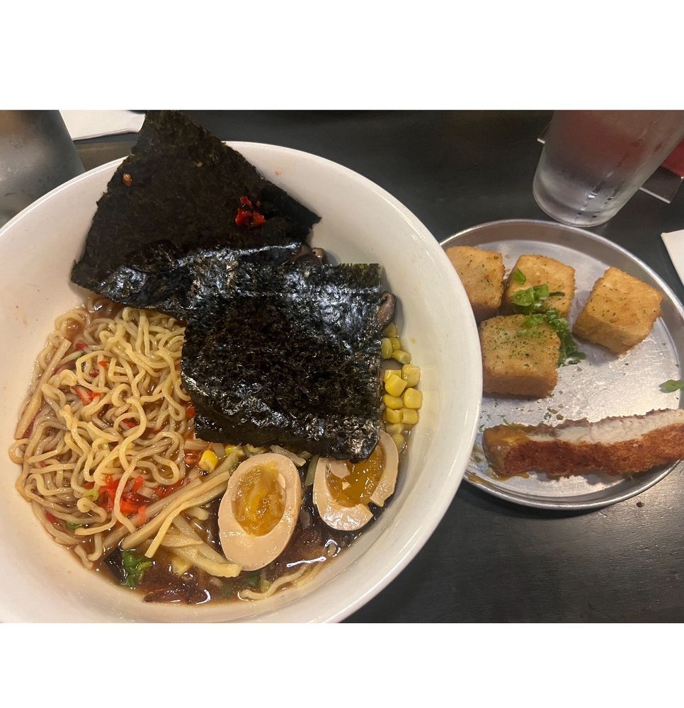 Food from O Ramen and Curry House