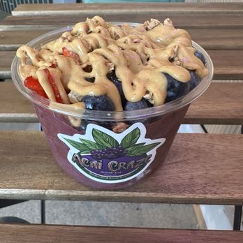 Acai Craze - Classic Bowl without Coconut and with Peanut Butter - Acai Bowls Near Me - Los Angeles, California Acai Craze - Classic Bowl without Coconut and with Peanut Butter - Acai Bowls Near Me - Los Angeles, California