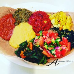 Abyssinia Ethiopian Kitchen - Vegetarian combo