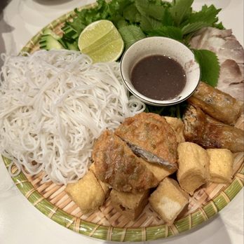 Ha Noi Corner - Bun dau man tom plate - Vietnamese Near Me - Garden Grove, California