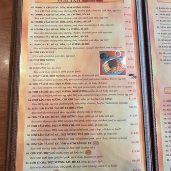 Com Tam Tran Quy Cap - Menu (Oct 2024) - Vietnamese Near Me - Fountain Valley, California