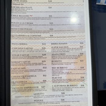 Mexico Mi Amor - menu - Mexican Near Me - Marysville, Washington