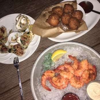 Plank Provisions - Oysters Rockefeller, Spiced Peel-n-Eat Shrimp and to die for Hushpuppies with jam @Plank - Seafood Near Me - Omaha, Nebraska Plank Provisions - Oysters Rockefeller, Spiced Peel-n-Eat Shrimp and to die for Hushpuppies with jam @Plank - Seafood Near Me - Omaha, Nebraska