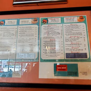 Bob’s Big Boy - An old Bob's Big boy menu framed and hung on the wall. - American Near Me - Burbank, California Bob’s Big Boy - An old Bob's Big boy menu framed and hung on the wall. - American Near Me - Burbank, California