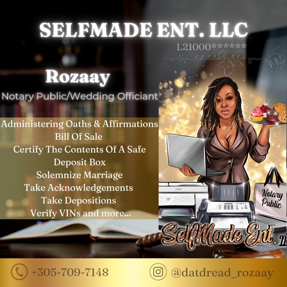 SELFMADE ENT 15 Photos Fort Lauderdale, Florida Notaries Phone